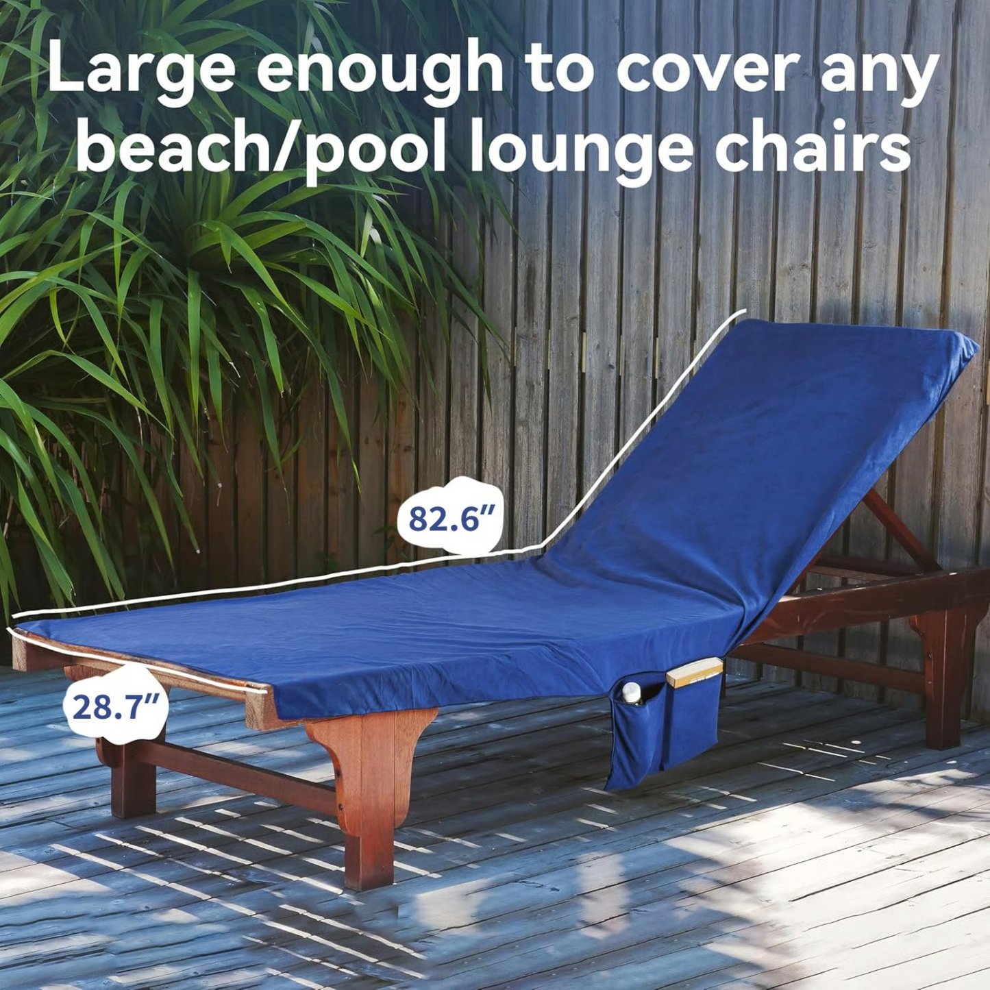 🔥Last Day 50% OFF - Sun Lounger Towel in Bag with Pockets Storage