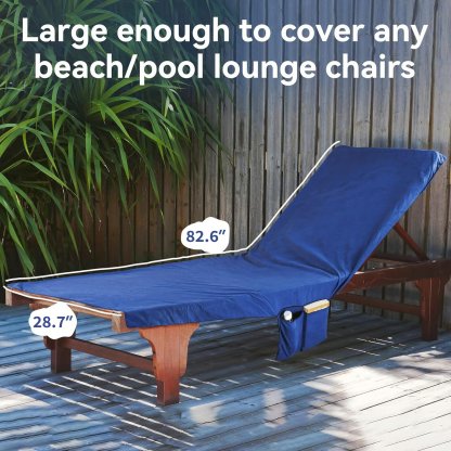 🔥Last Day 50% OFF - Sun Lounger Towel in Bag with Pockets Storage