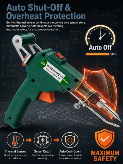 🔥 HEATS FAST. MELTS SOLDER FAST. GETS REPAIRS DONE BEFORE OLD IRONS EVEN WARM UP! ⚡ The High-Power Internal-Heating Soldering Gun Built for Rapid Heat-Up, Powerful Heat Transfer and Serious Repair Work — No More Waiting, Weak Heating or Frustrating Cold 