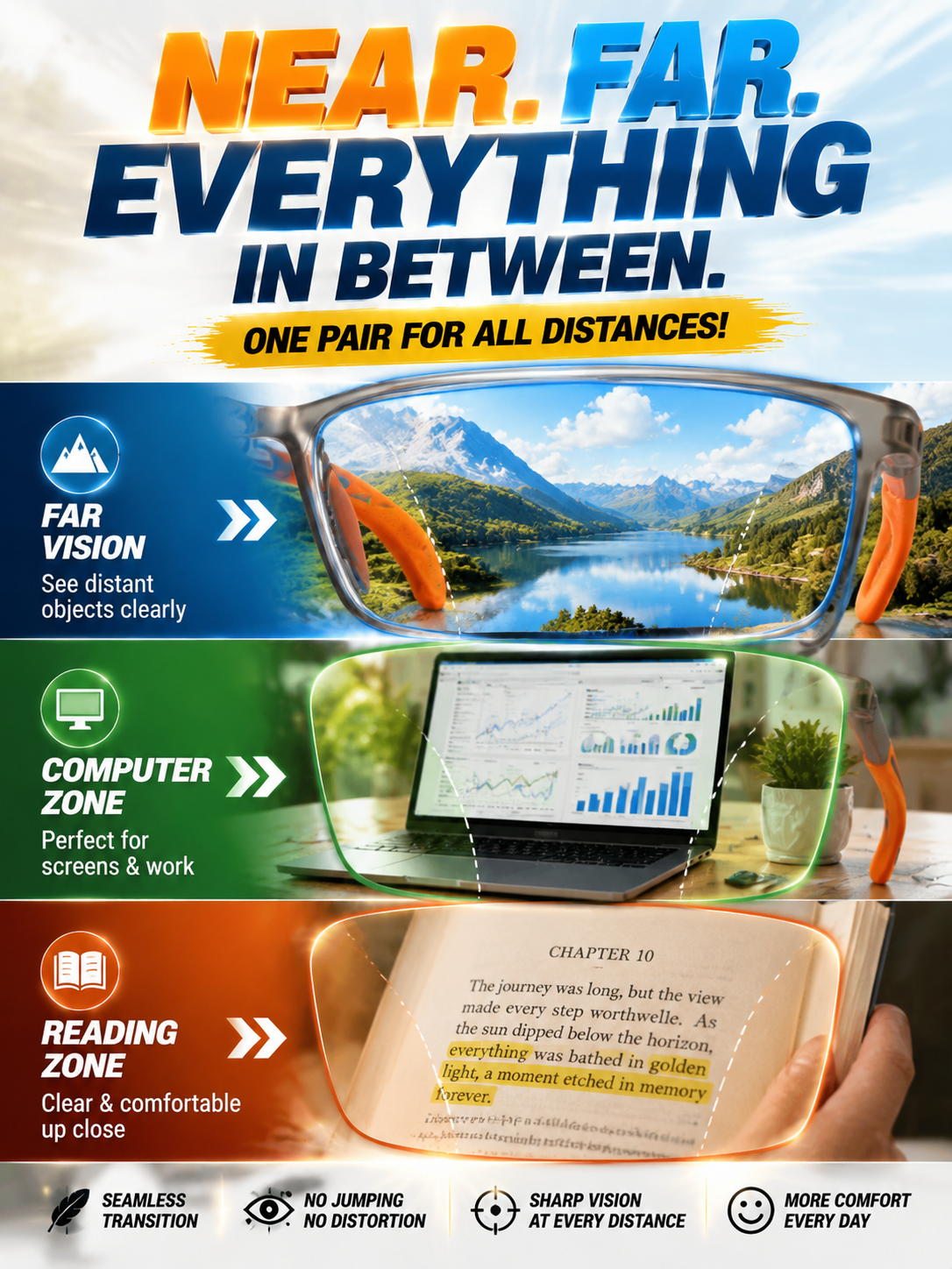 [Copy]🎈Smart zoom photosensitive glasses, one pair covers both near and far vision with no need to switch other glasses. Built-in smart sensor auto-tints outdoors and turns into professional sunglasses in seconds 🕶️.
