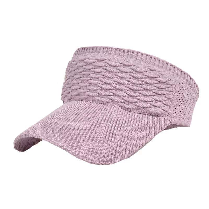 👒 Women's High Ponytail Sun Visor Hat – Breathable Open-Top UV Protection Cap for Running, Beach & Travel