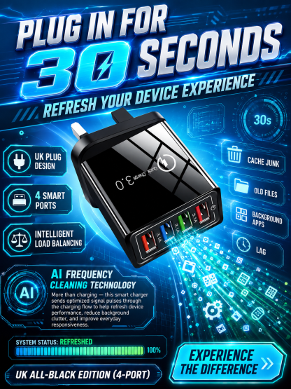 [Copy]【Improve Your Phone's Battery Life】⚡4-in-1 Travel Charger🚀 Make your 4-year-old smartphone charge faster than a new one