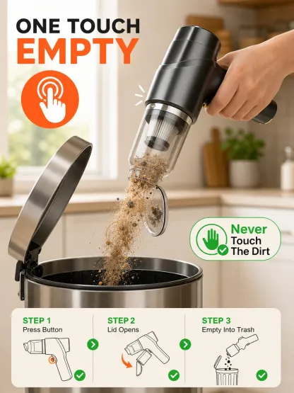 50000Pa Hurricane 5-in-1 Vacuum | (Vacuum · Blow · Inflate · Deflate · Anti-Mite) 1 Replaces 5!