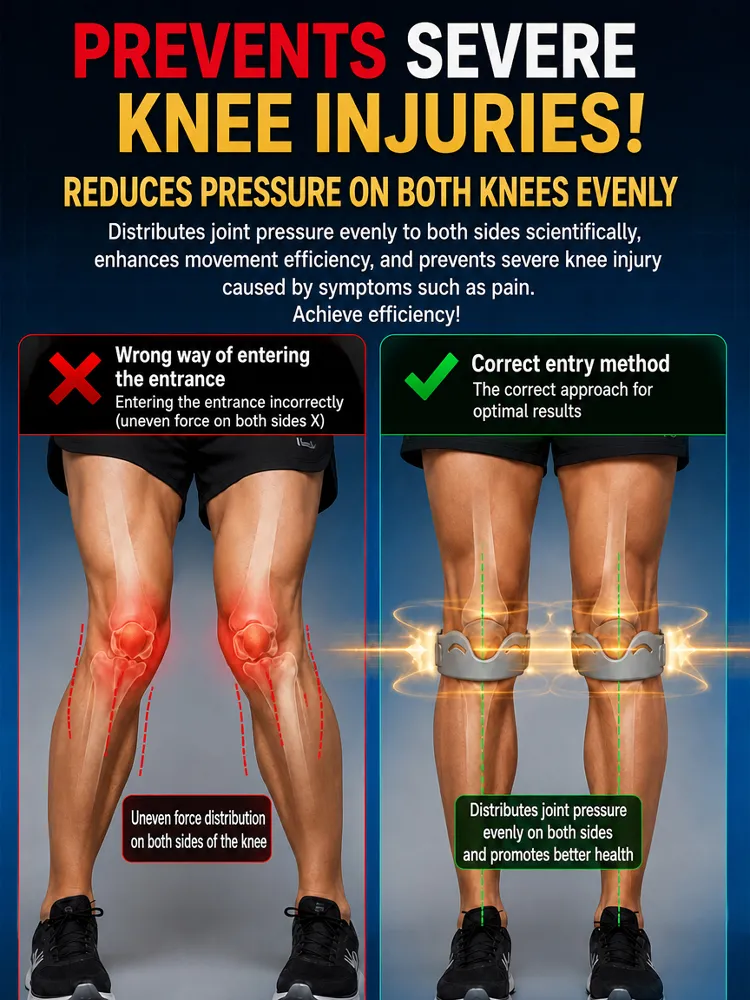 👩‍⚕️【Developed collaboratively by over 30 top orthopedic surgeons in the United States.】Lightweight Bionic Patella Stabilizer，Like a strong artificial ligament, it instantly lifts the exoskeleton, and pain disappears instantly!