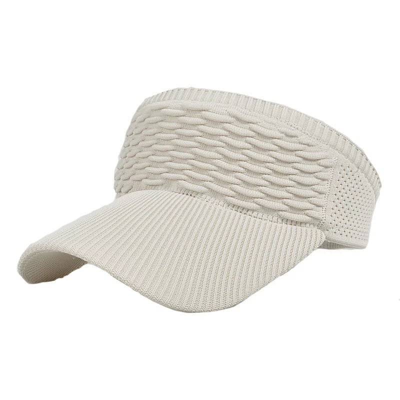👒 Women's High Ponytail Sun Visor Hat – Breathable Open-Top UV Protection Cap for Running, Beach & Travel