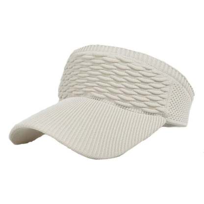 👒 Women's High Ponytail Sun Visor Hat – Breathable Open-Top UV Protection Cap for Running, Beach & Travel