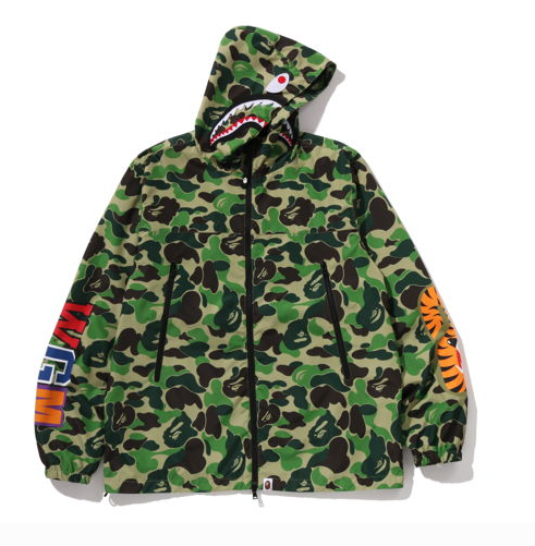A Bathing Ape ABC Camo Shark Full Zip Hoody Pink - Used