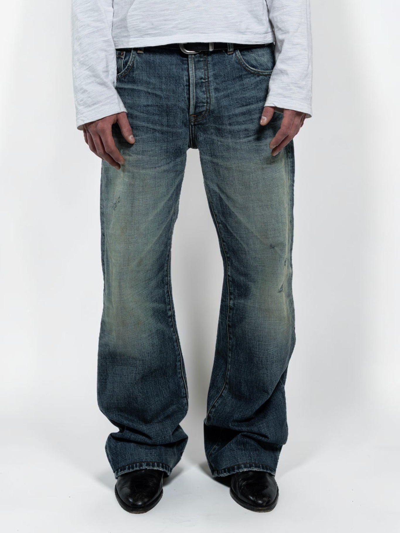 WASHED BOOTCUT DENIM