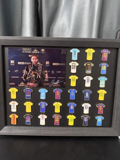 Player Jersey Enamel Pins + Printed Cards + Album | Build Your Own Football Legend Collection