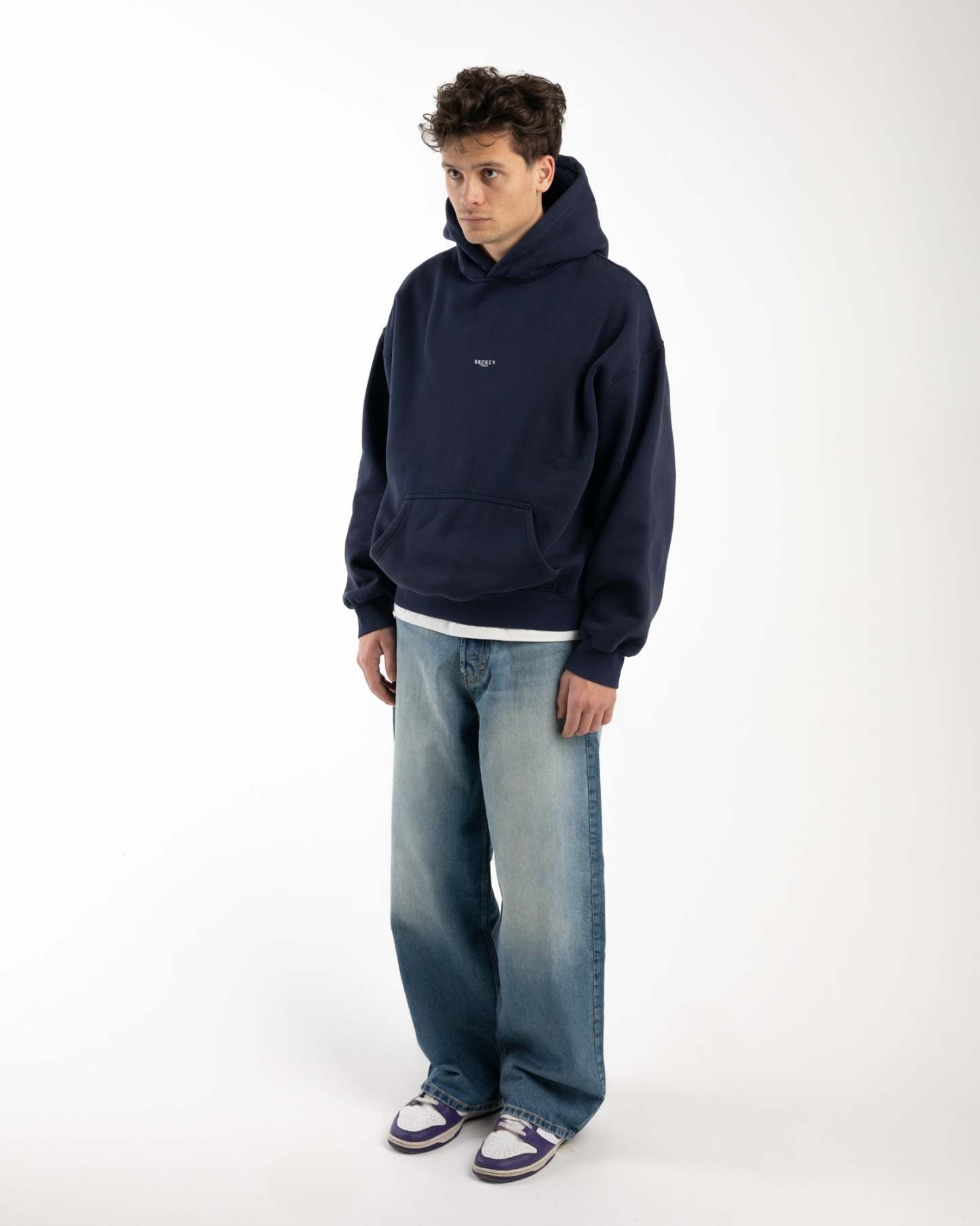 Vintage Navy Hoodie-Fineriform