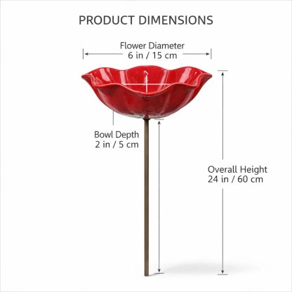 💖🎁2026 Hot Sale 50% Off🌺Handmade Metal Flower Garden Stake🐦