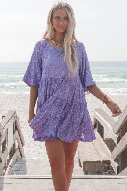 ✨Sequin Baby Doll Dress