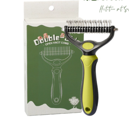 ⏳LAST DAY: Buy 2 Get 1 FREE! 🎉 #1 in UK Pet Grooming 2026 🏆Professional Double-Sided Deshedding Brush for Dogs & Cats – Reduces Shedding by 90%💪