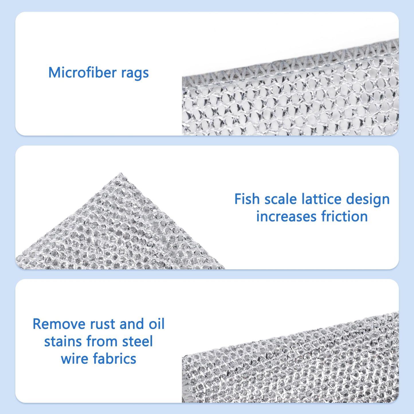 Reusable Diamond Weave Scrubber Cloths – Tough on Stains, Gentle on Surfaces