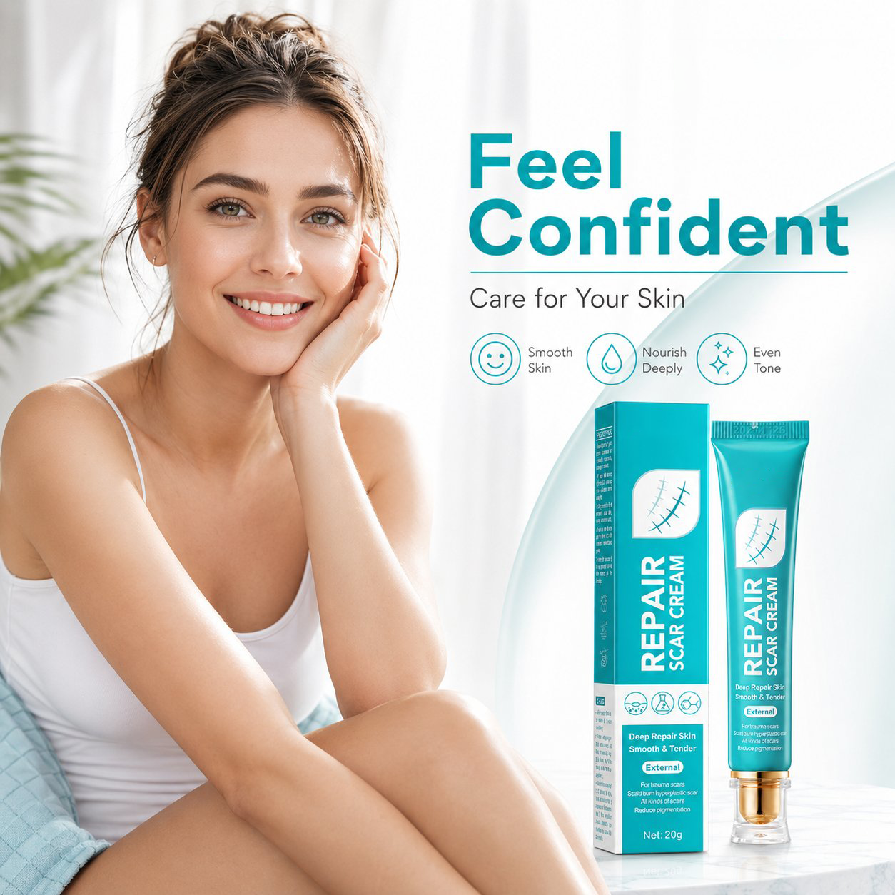 💥 Deep Repair Scar Cream | Advanced Gel for Surgical, Burn & Acne Scars