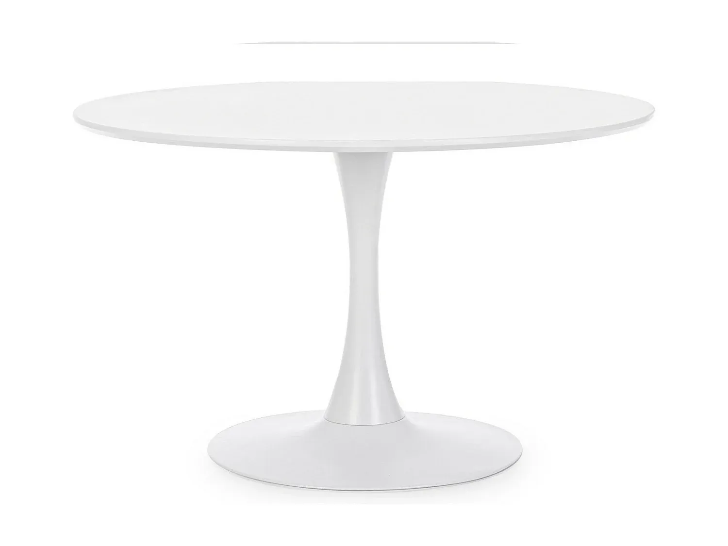 Runder Esstisch Weiß 120x75 cm-nestelivoa.com
