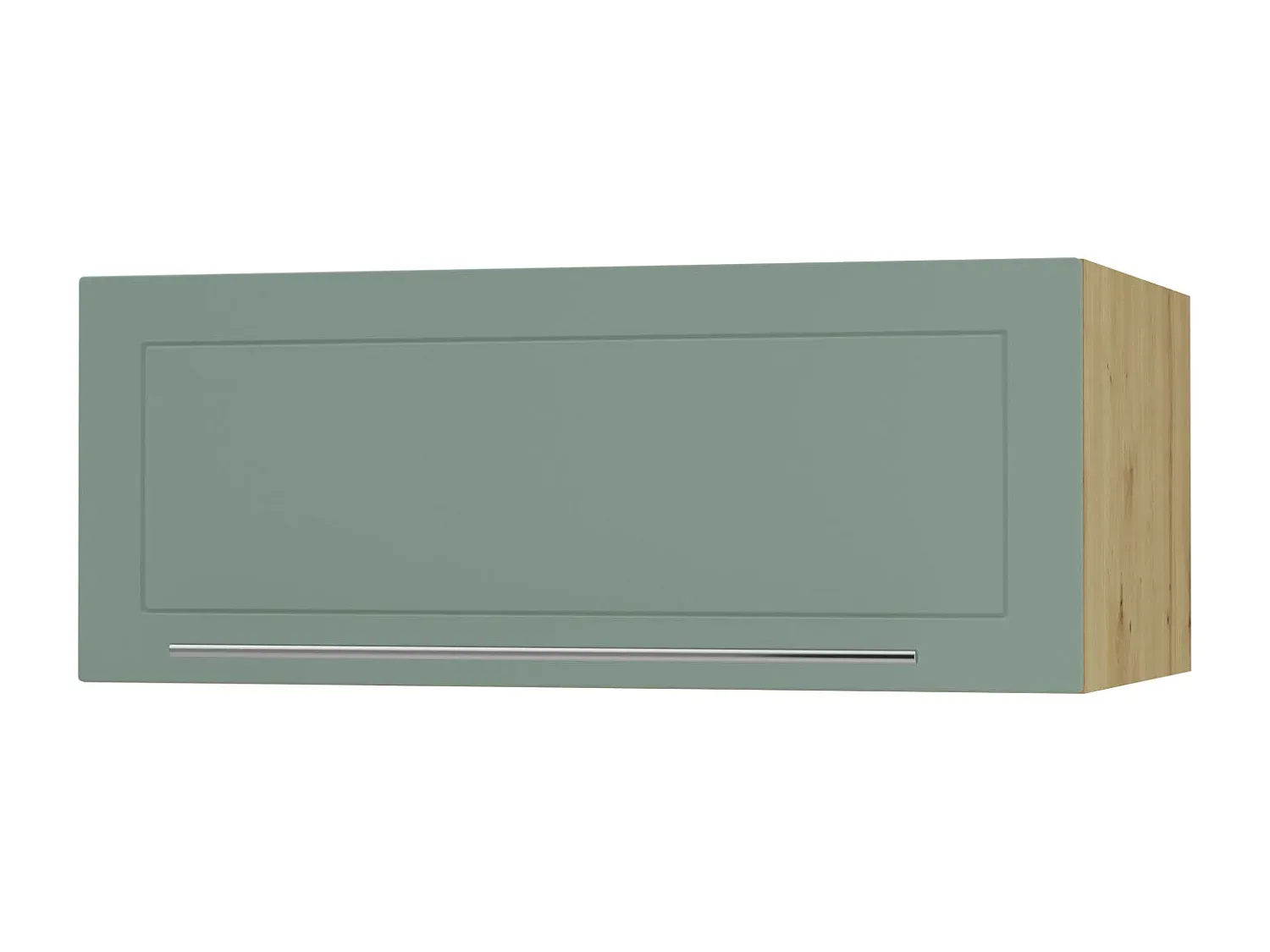 Wandschrank Mint Matt mit Eiche Optik 90x59x36cm-nestelivoa.com