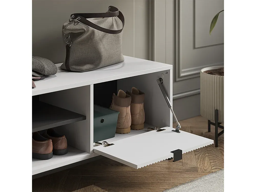 Moderner Schuhschrank mit Stauraum, Grau-nestelivoa.com