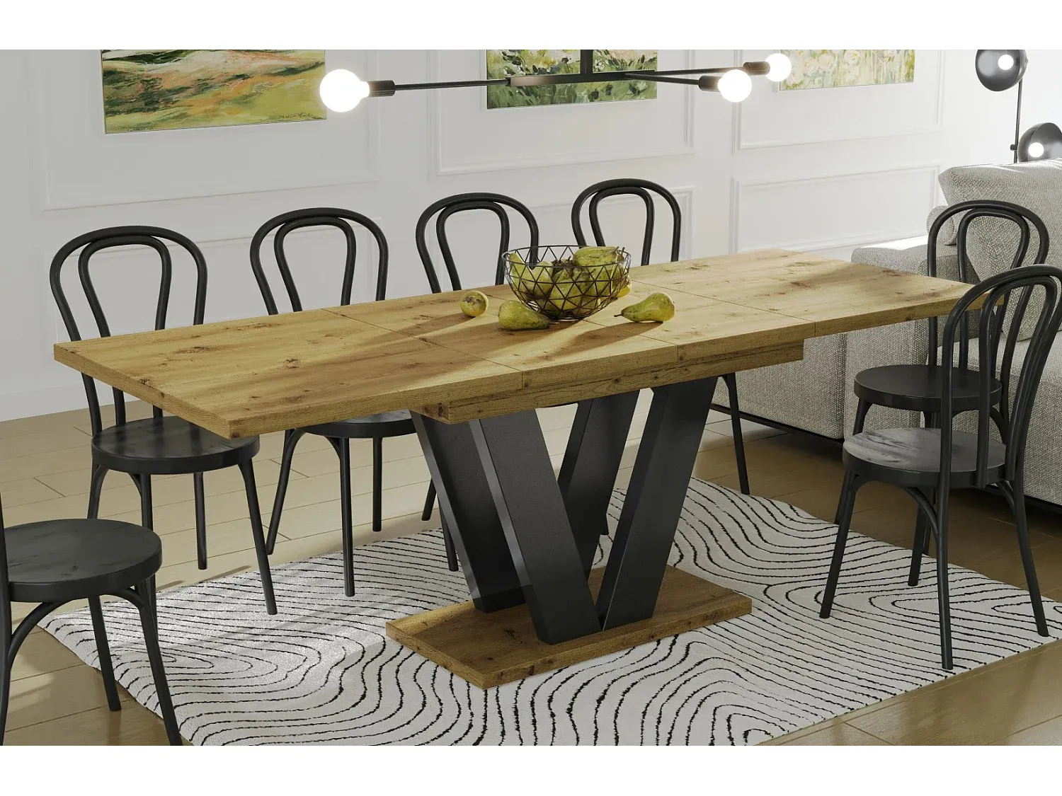 Ausziehbarer Esstisch 130-210 cm, Modernes Design-nestelivoa.com