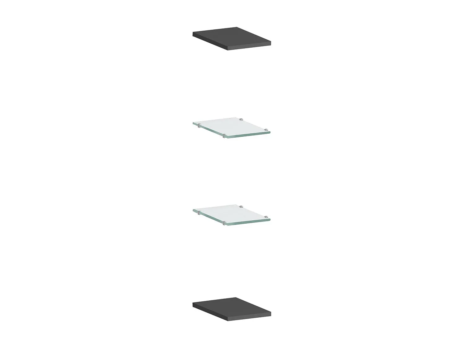 Offenes Bücherregal Anthrazit 20x27 cm-nestelivoa.com