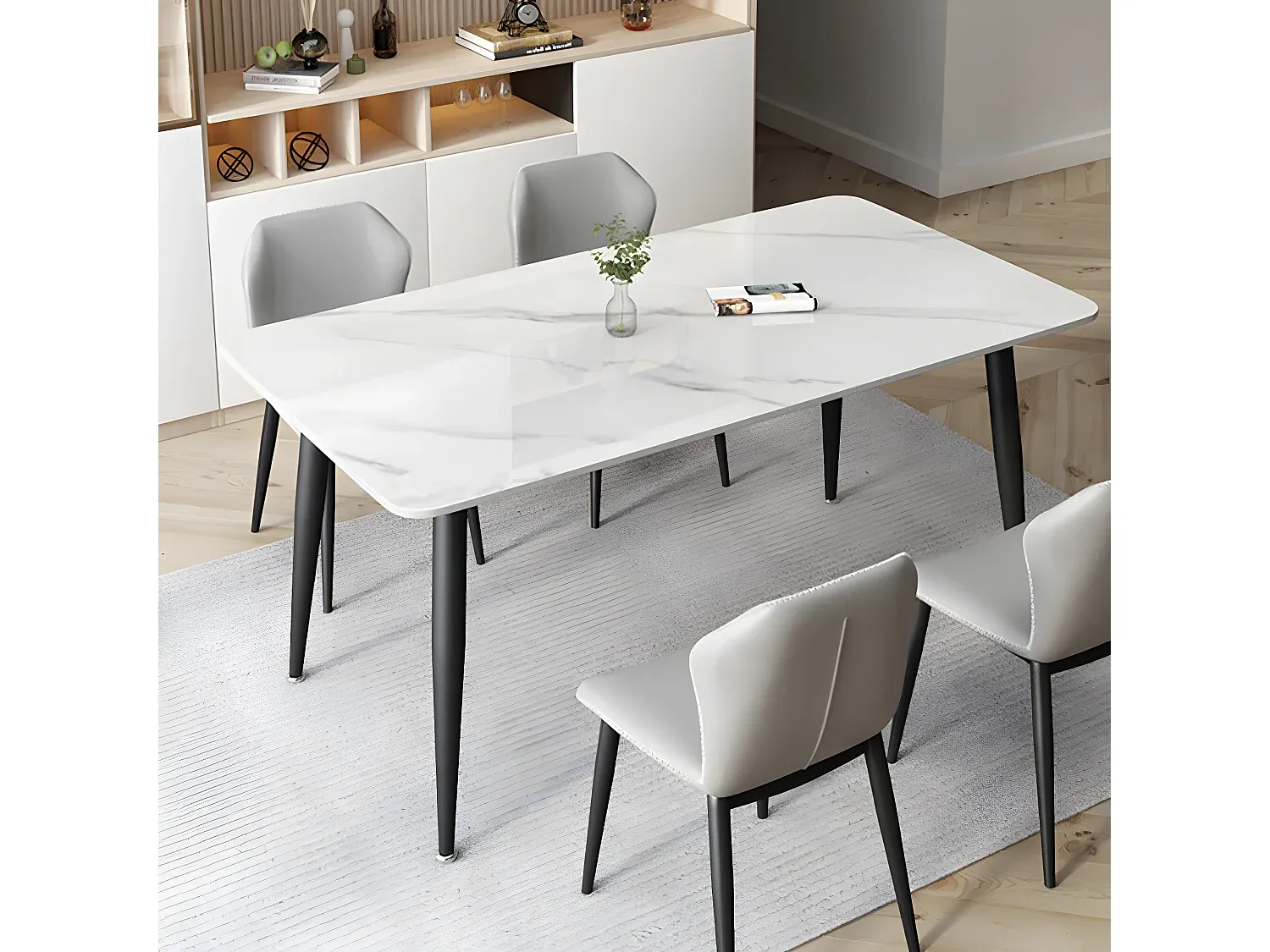 Esstisch für 6 Personen aus Marmoroptik-nestelivoa.com