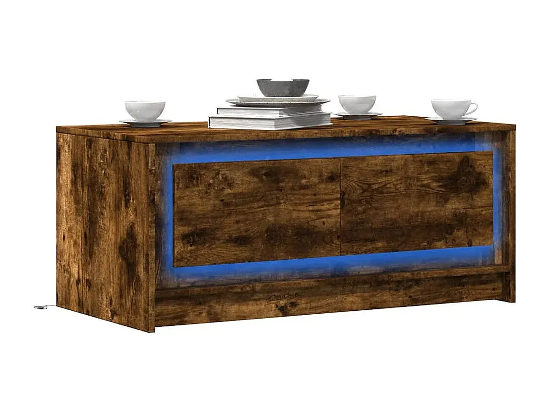 Moderner LED-Couchtisch in Eichenoptik-nestelivoa.com