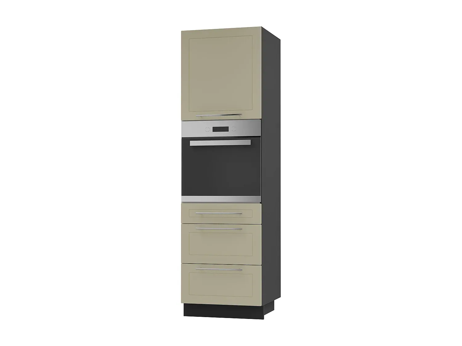 Hochschrank für Einbaubackofen in Vanille Matt-nestelivoa.com