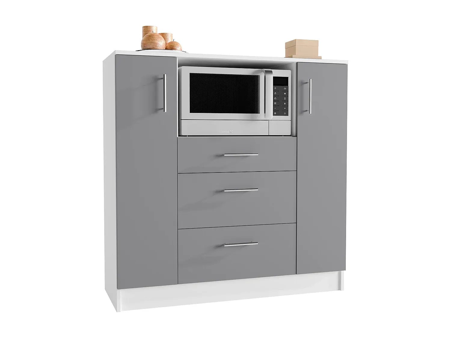 Moderner Küchenschrank mit Mikrowellenfach-nestelivoa.com