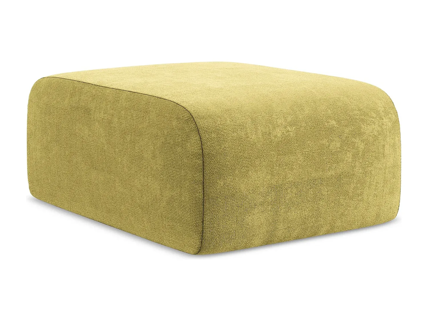 Moderner Chenille-Pouf in Limettengrün-nestelivoa.com