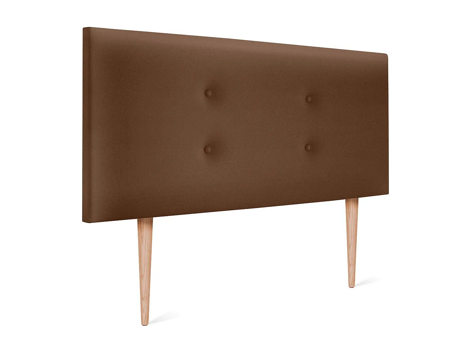 Kunstleder-Kopfteil mit Zierknöpfen und Beinen 95x105cm-nestelivoa.com