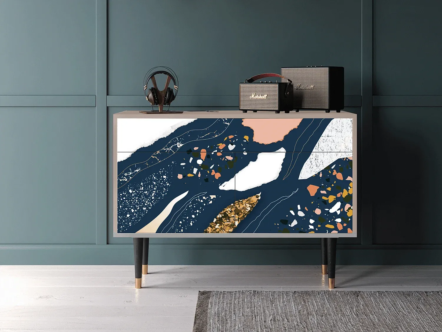 Kommode aus Holz - 115x85x48 cm - Modernes Design-nestelivoa.com