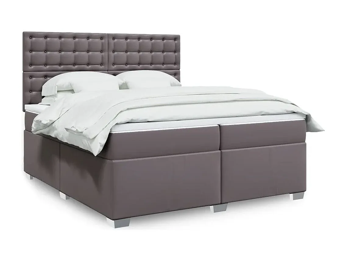Luxuriöses Polsterbett 200x200 cm in stilvollem Grau-nestelivoa.com