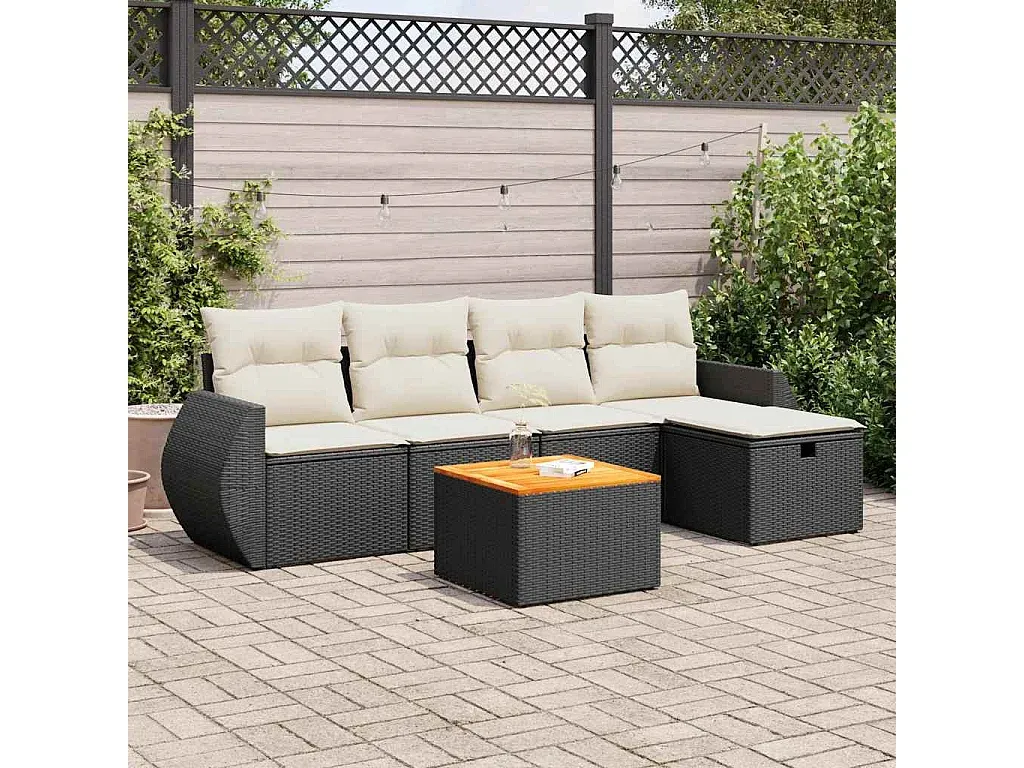 Moderne Garten-Sofagarnitur mit Kissen, Wetterfest-nestelivoa.com
