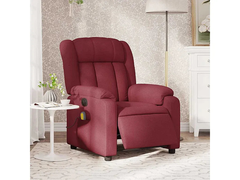 Elektrischer Massage-Sessel in Weinrot-nestelivoa.com