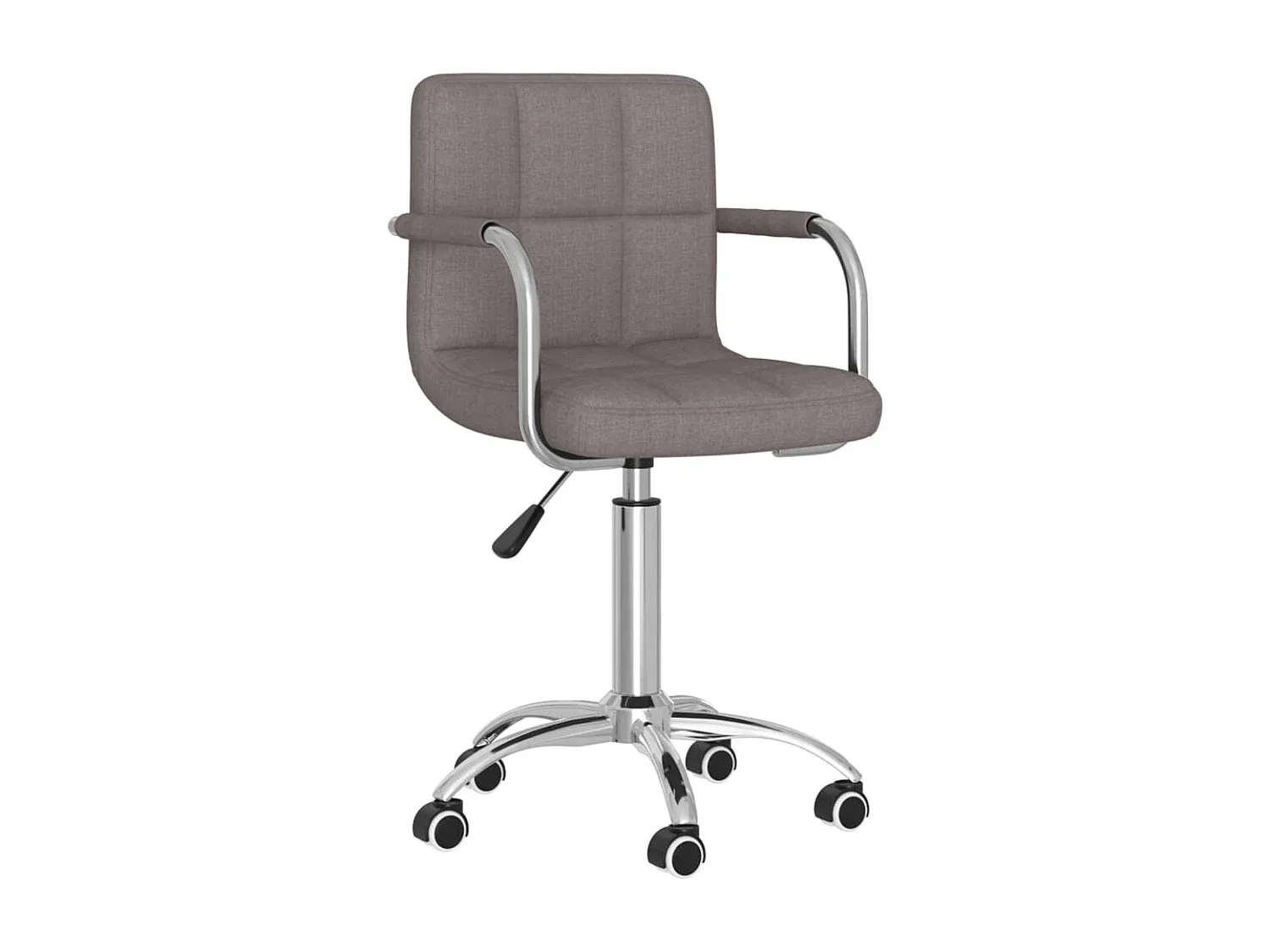 Moderner drehbarer Esszimmerstuhl in Taupe Stoff-nestelivoa.com