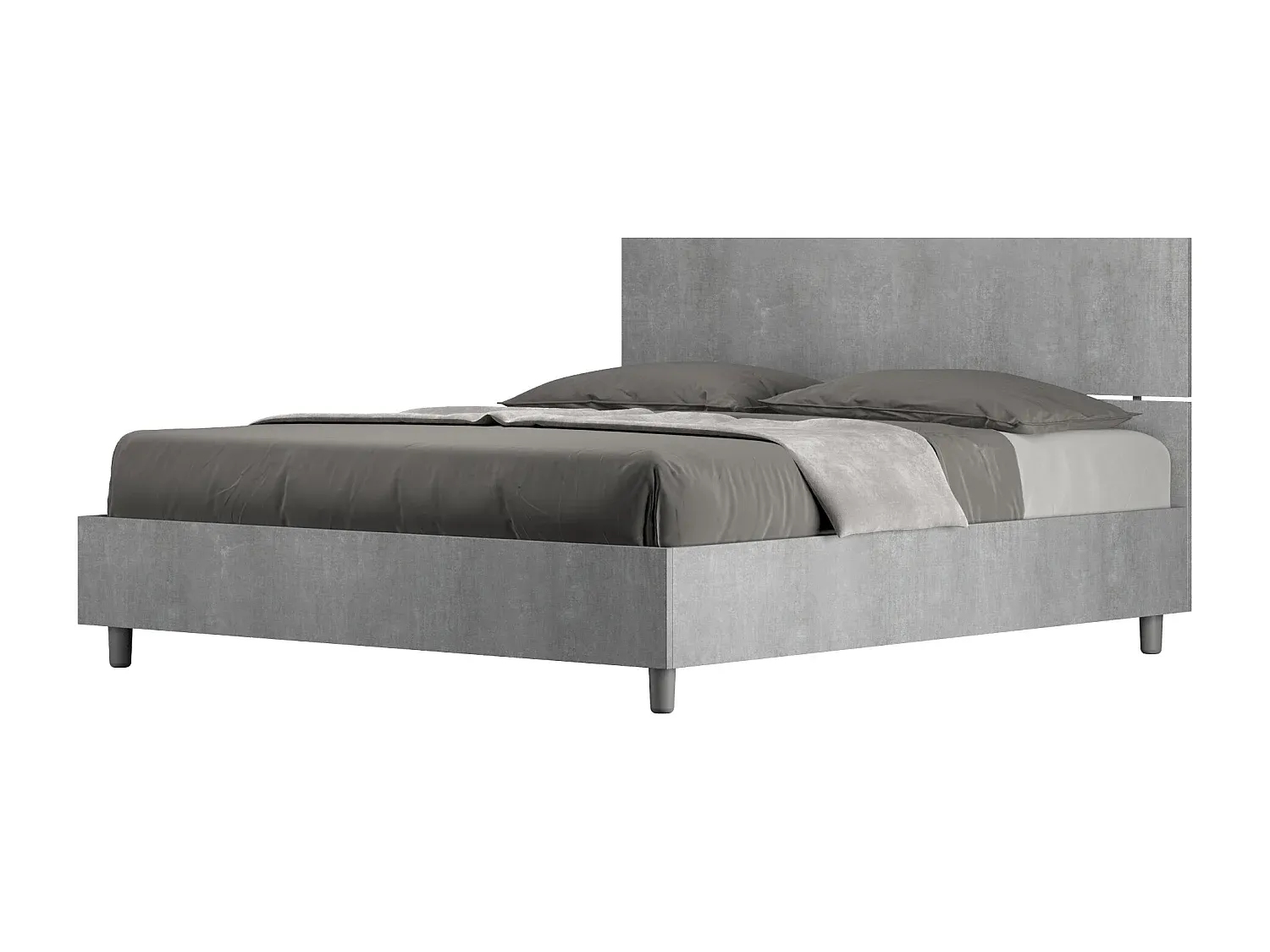 Komfortables Doppelbett mit Lattenrost 160x200 und modernem Kopfteil-nestelivoa.com