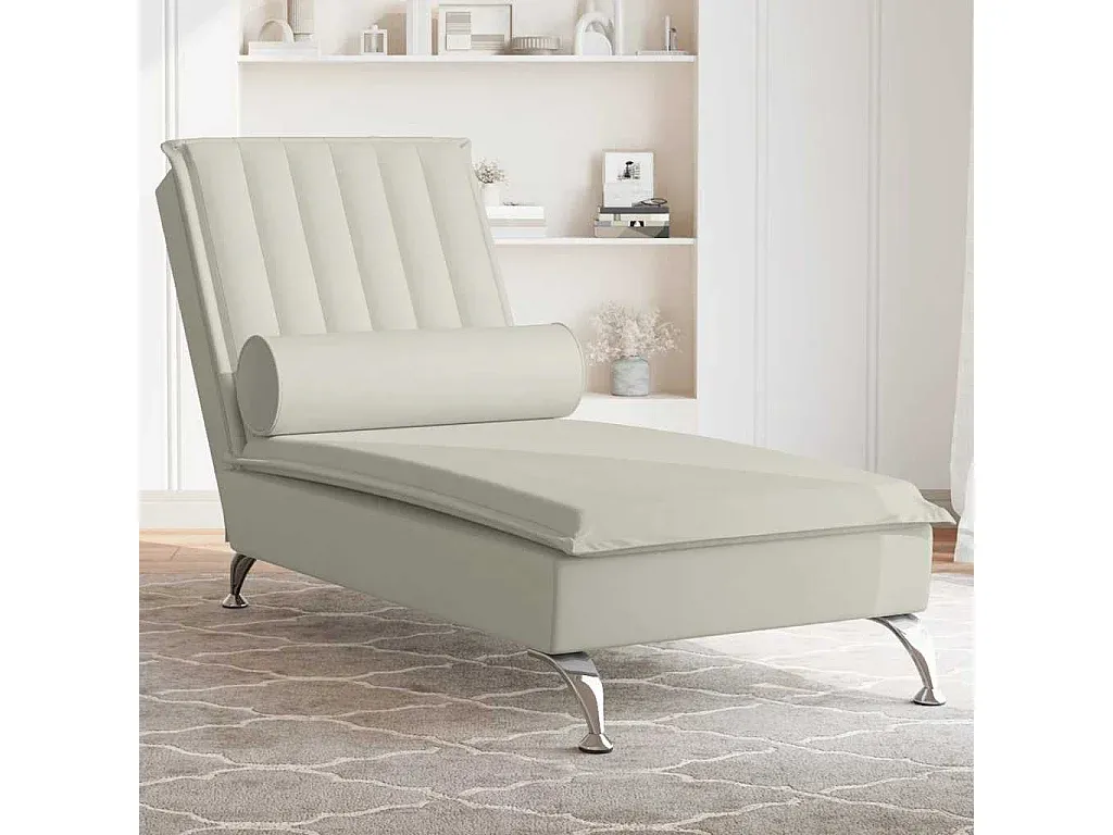 Bequeme Chaiselongue mit Nackenstütze in Creme-nestelivoa.com