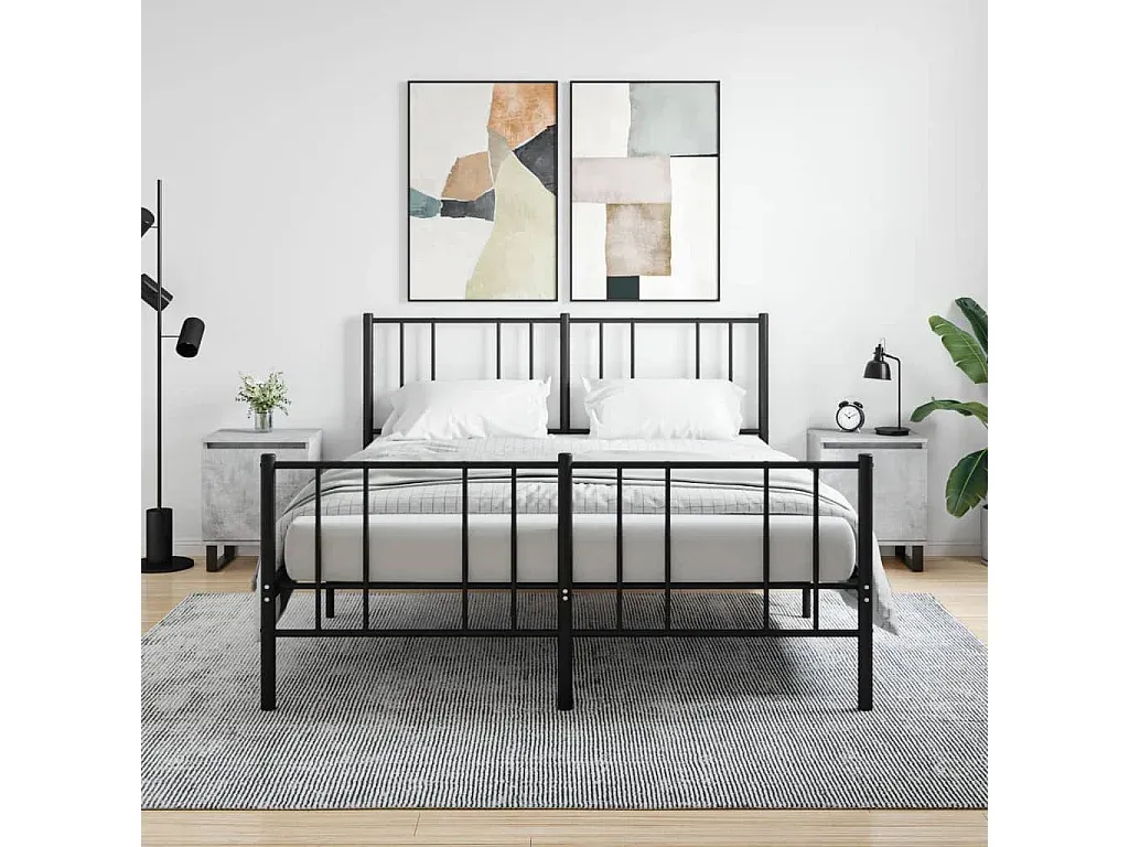 Nachttisch-Set in Betongrau aus Holzwerkstoff 40x30x50 cm-nestelivoa.com