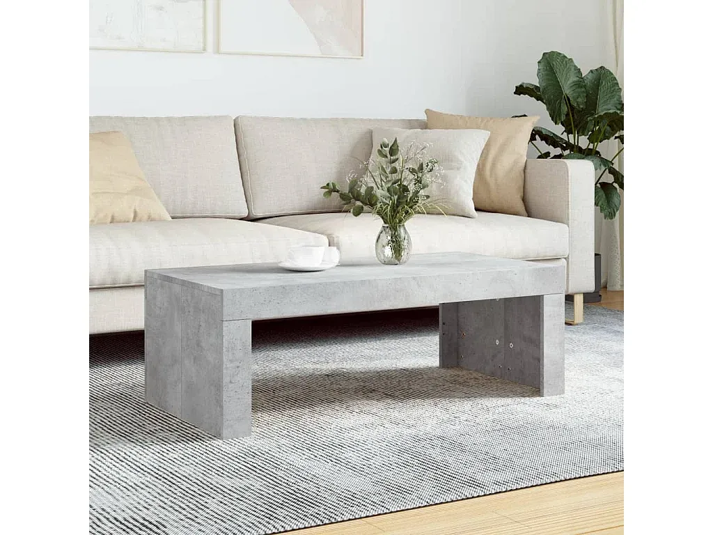 Moderner Beistelltisch in Betongrau 102x50x36 cm-nestelivoa.com