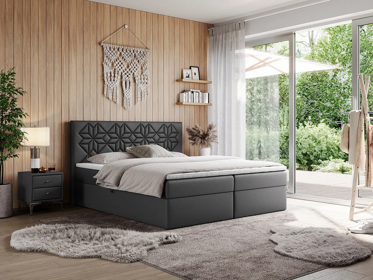 Schlafzimmer,Bereich Bett,Boxspringbett-nestelivoa.com