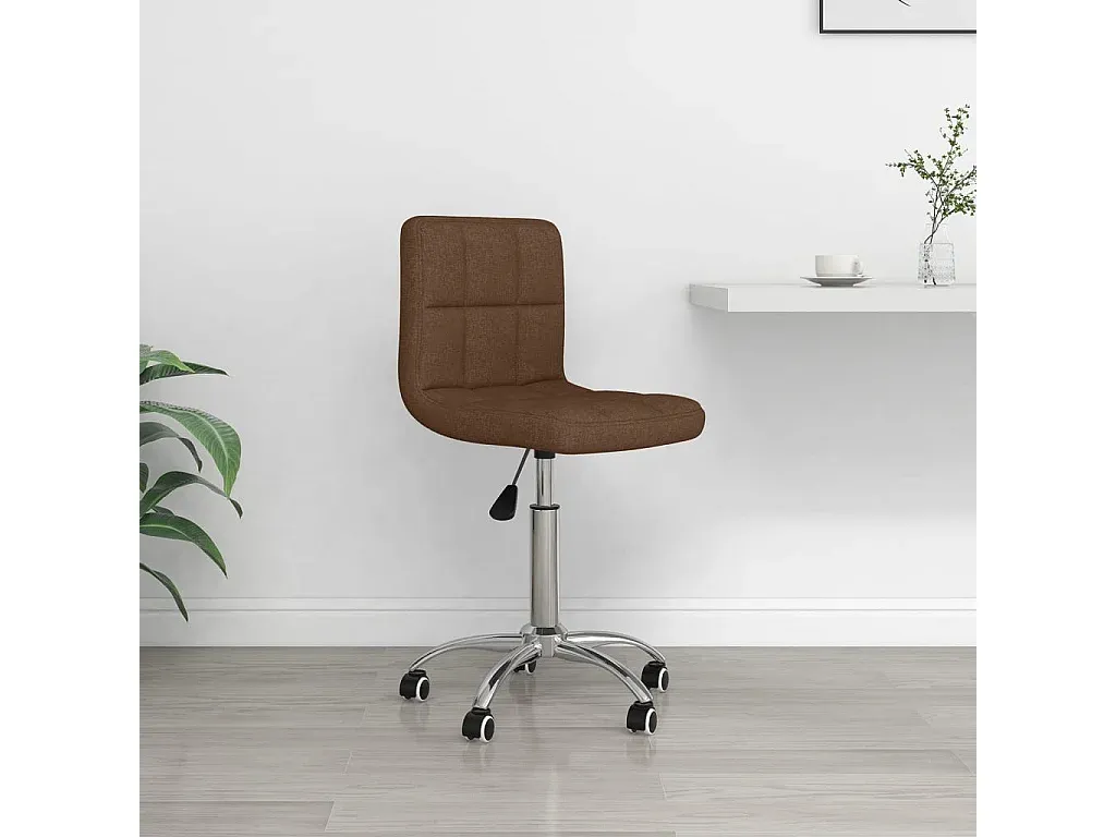 Ergonomischer Drehstuhl mit Braunem Stoffbezug-nestelivoa.com