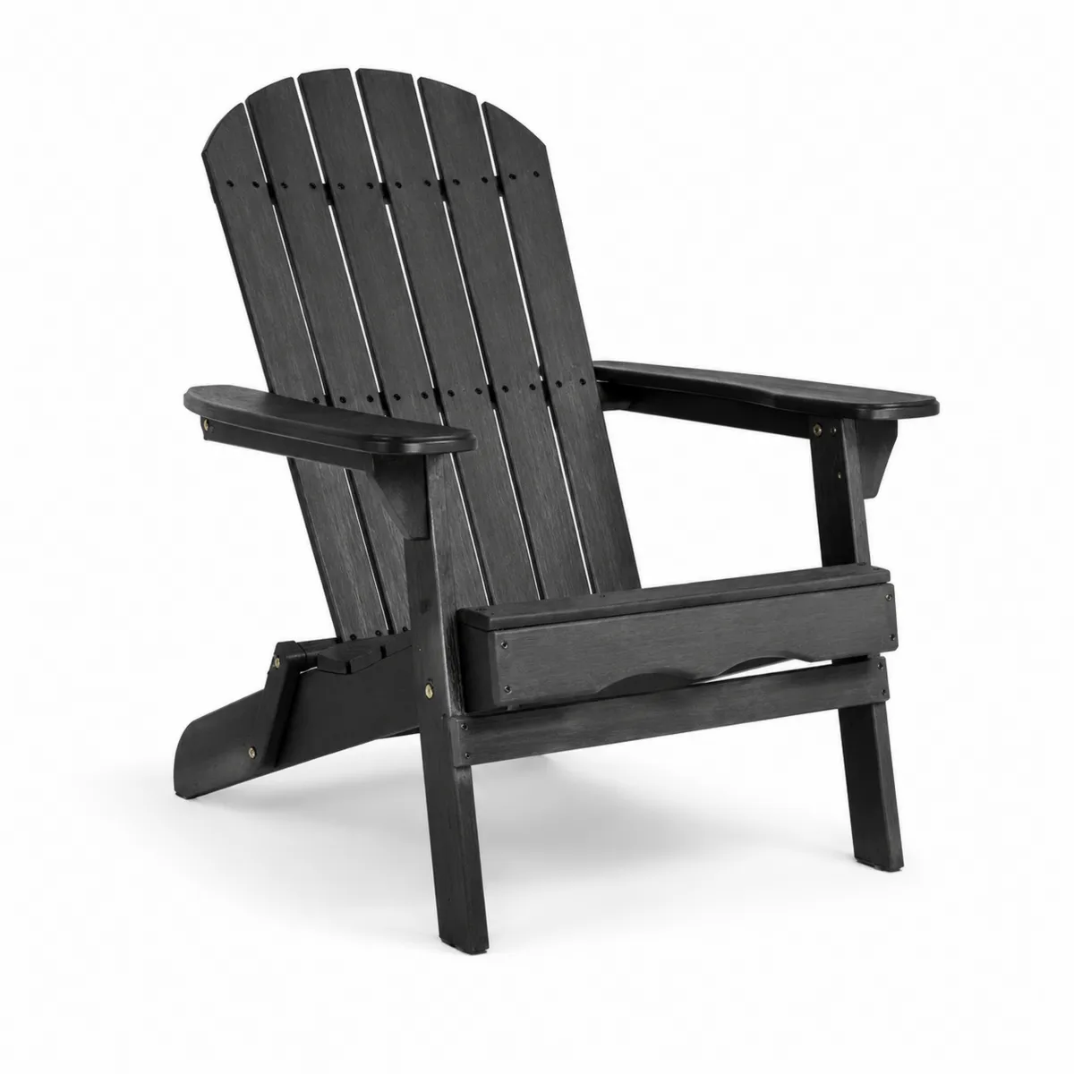 Sedia Adirondack in Legno Nera per Esterni-xeltrivol
