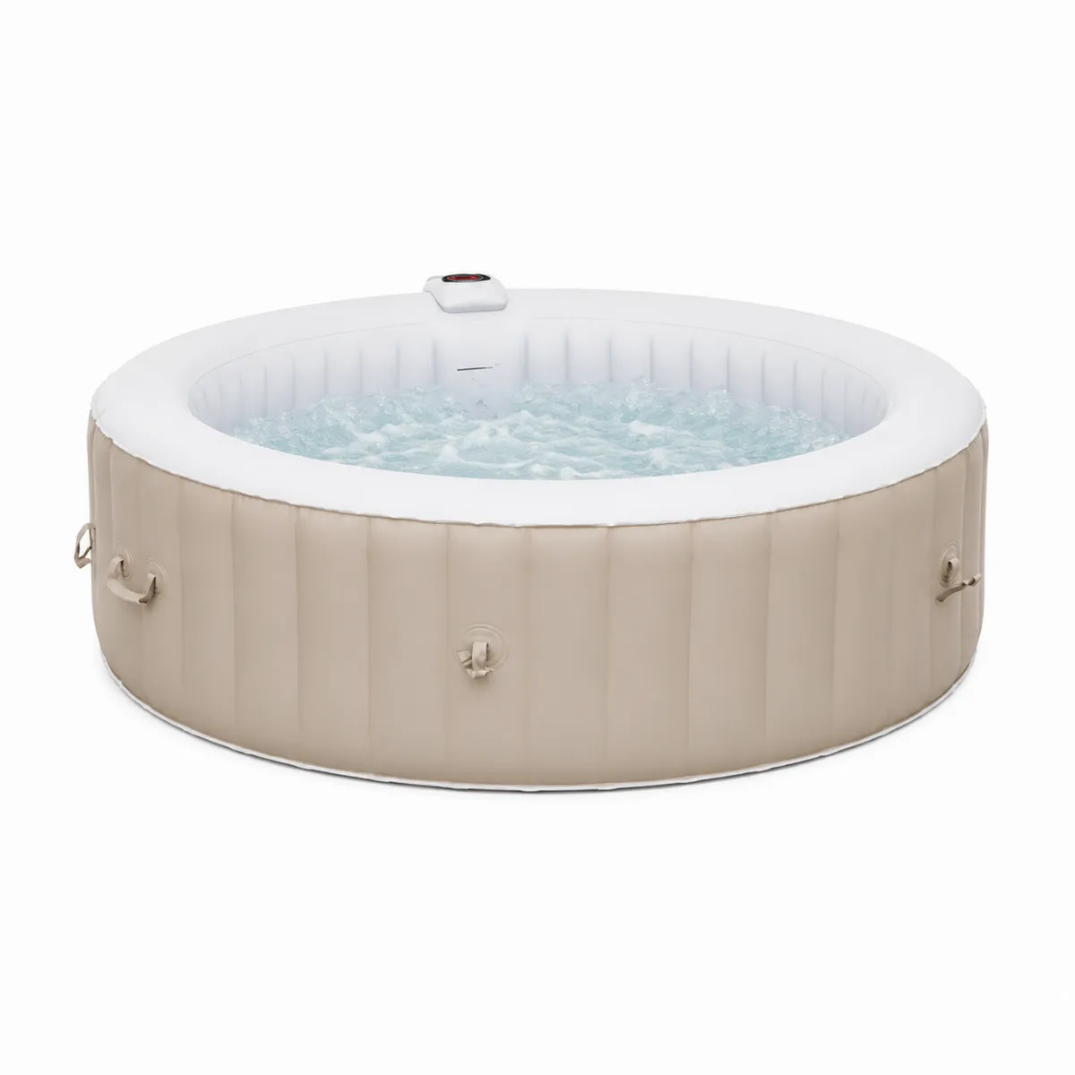 Vasca idromassaggio gonfiabile in PVC beige 196x71 cm-xeltrivol