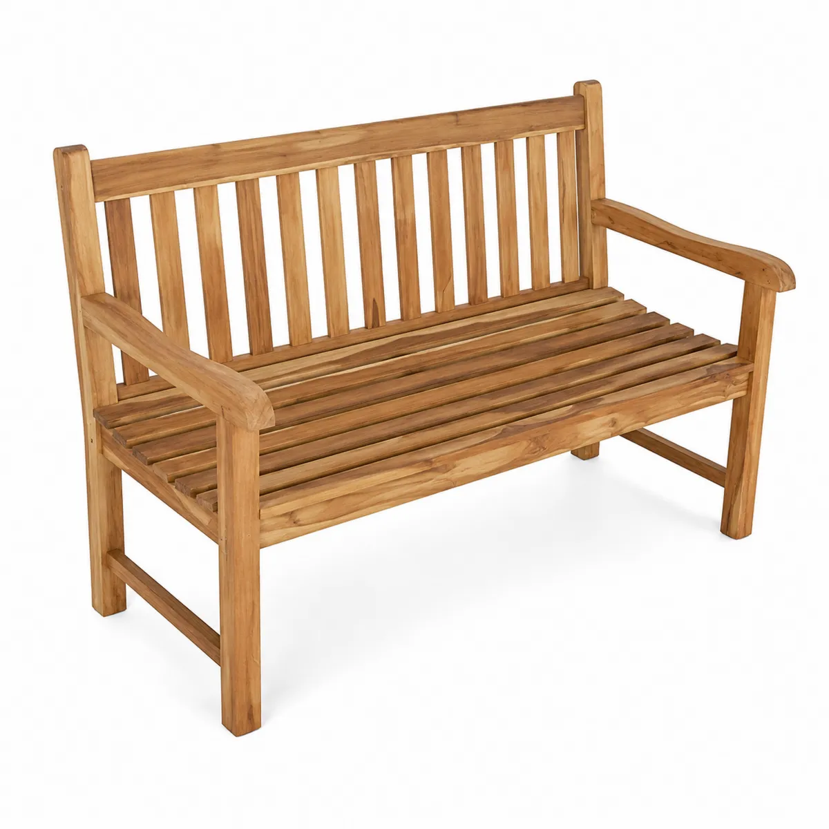 Panca da esterno in legno di teak 120 cm-xeltrivol