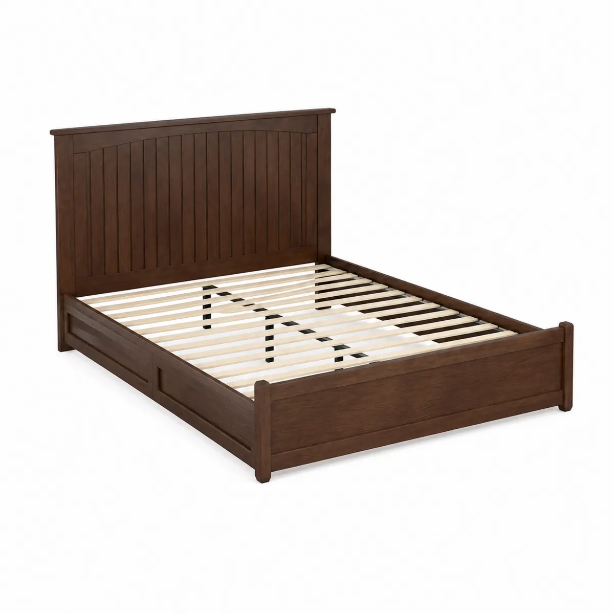Letto matrimoniale in legno marrone 200x160 cm-xeltrivol