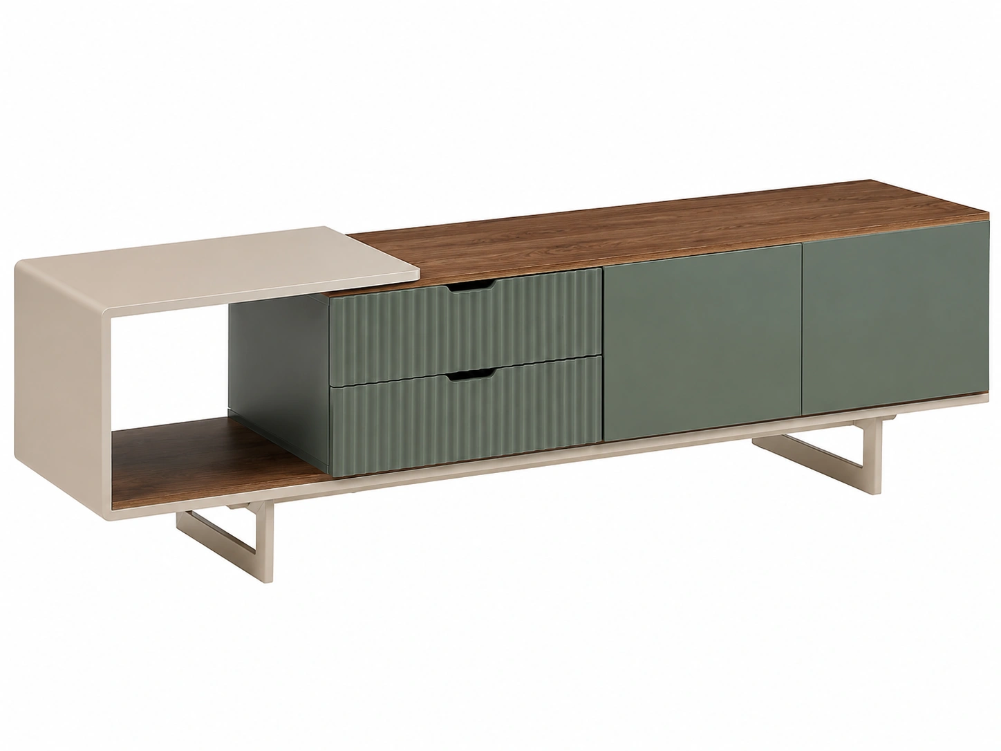 Mueble TV Verde oliva-SelviaSpace