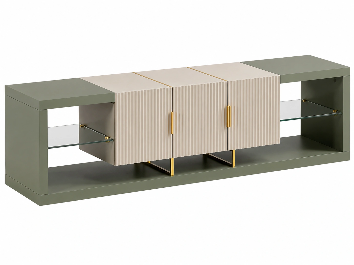 Mueble TV Verde oliva claro-SelviaSpace
