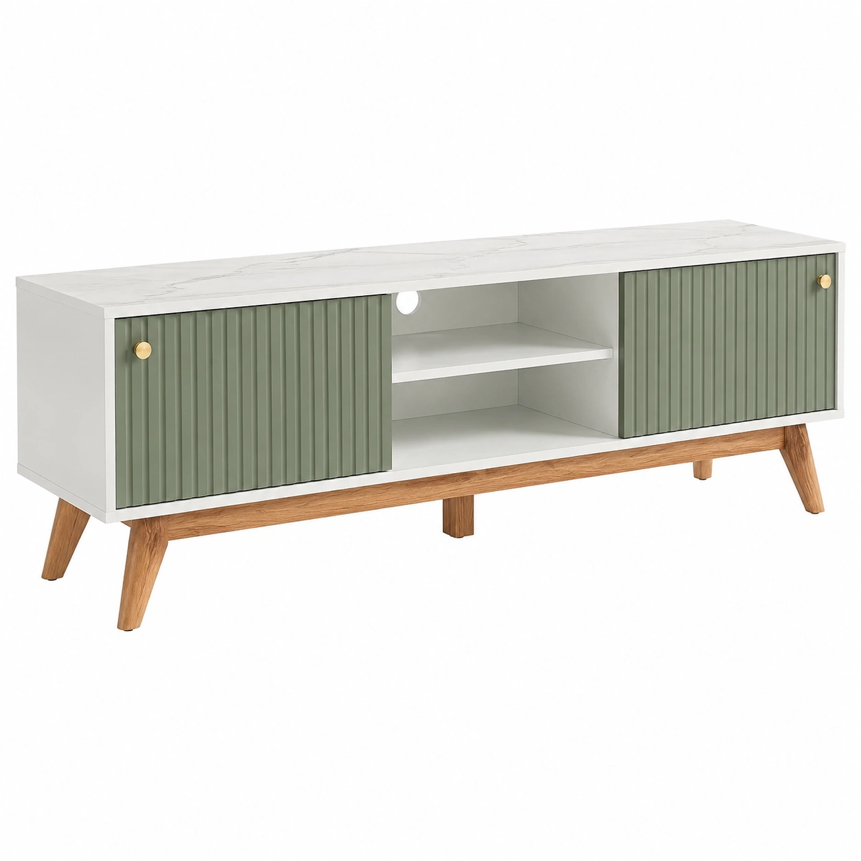 Mueble TV Verde salvia-SelviaSpace