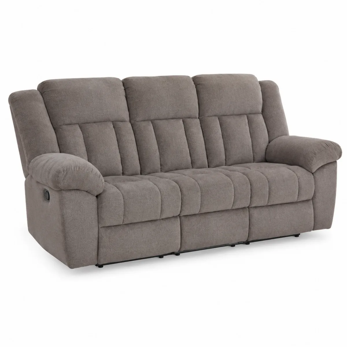 3-Sitzer Sofa mit Polyesterstoff, Grau