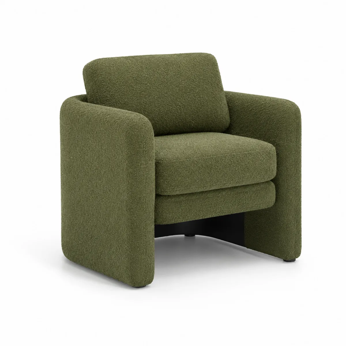 Polstersessel aus Polyester Grün 80x85x75 cm